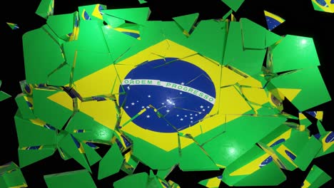 brazilian flag collapse brazil 4k