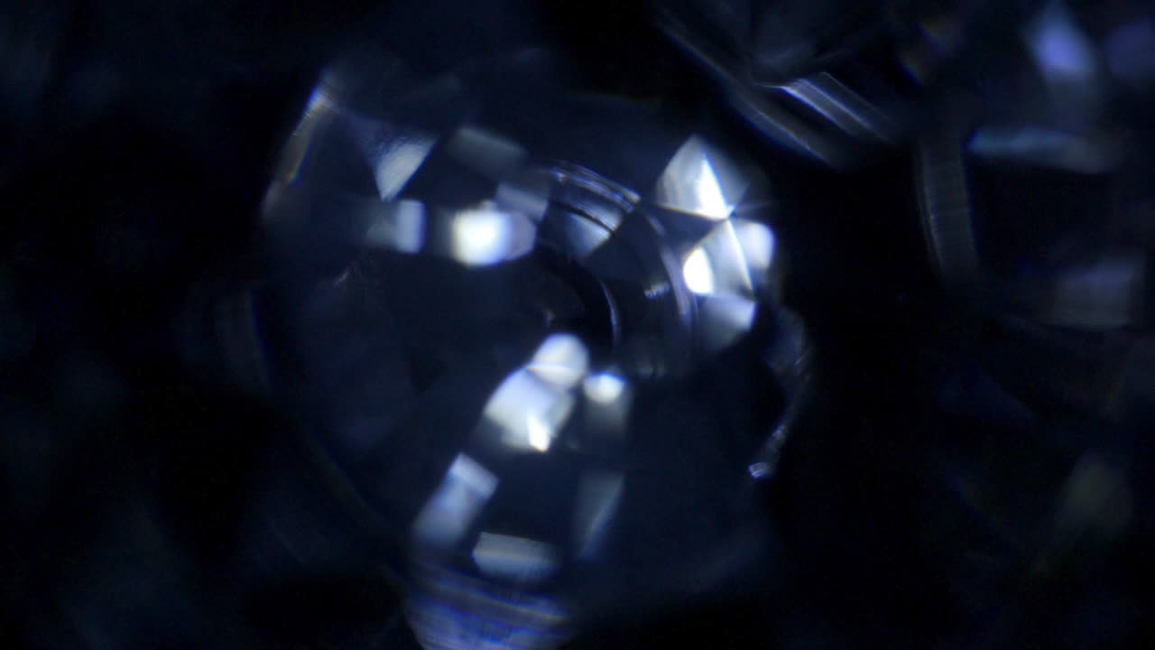 추상적인 회전하는 크리스탈 배경 루프