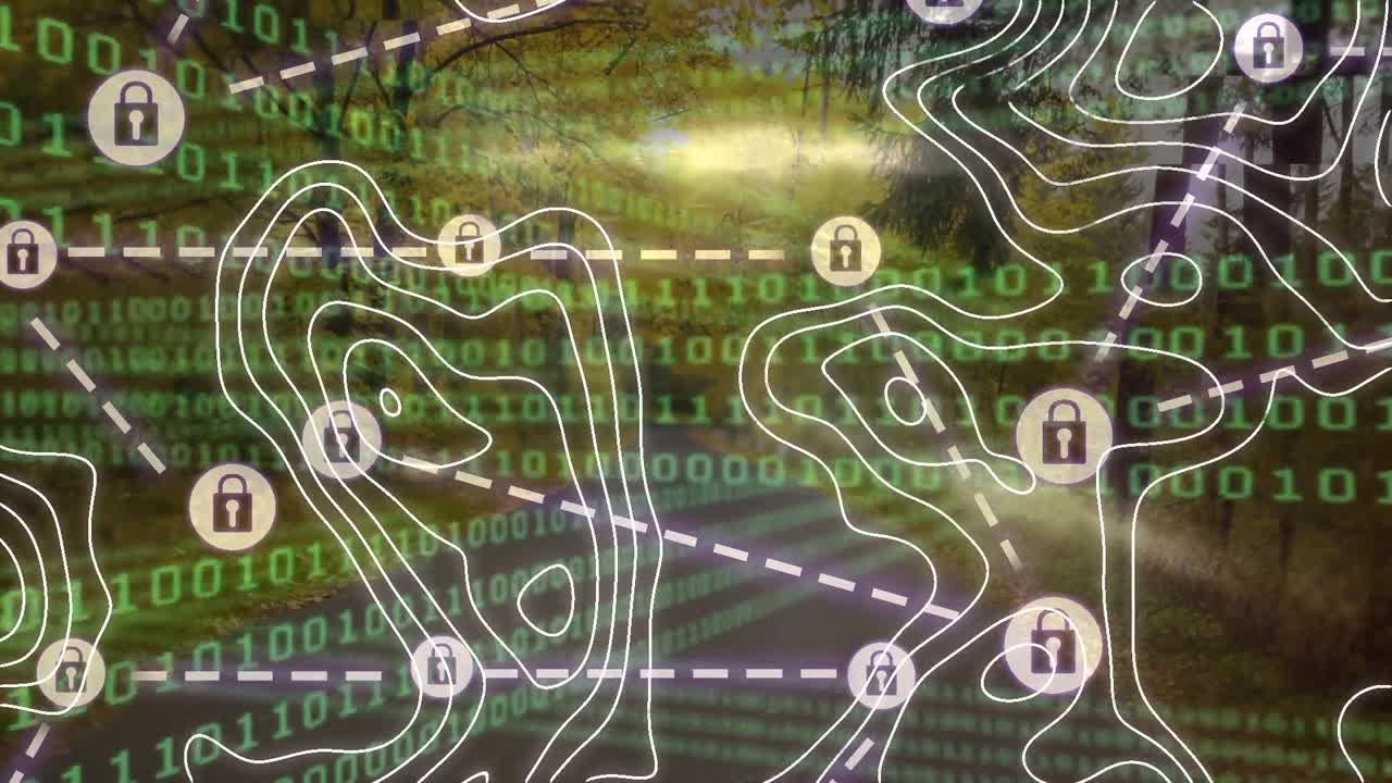 데이터 처리 위에 움직이는  ⁇  선의 애니메이션