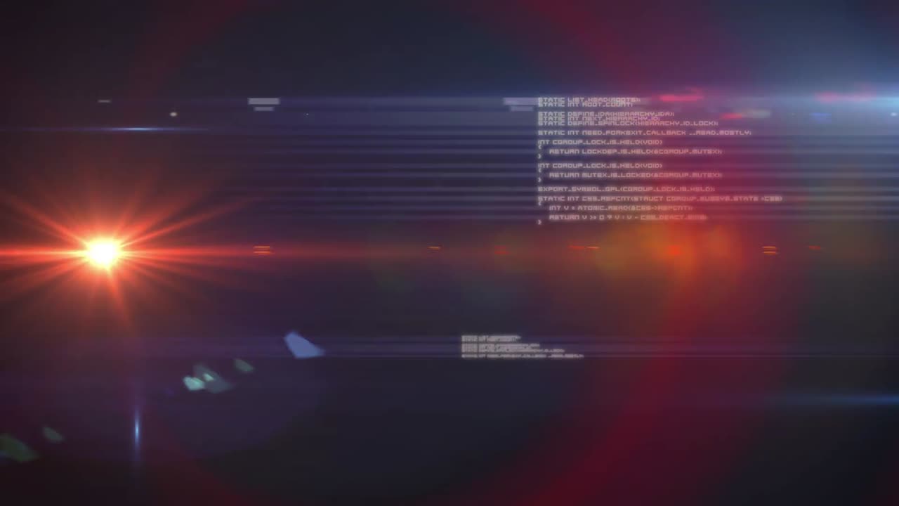 animación de procesamiento de luces brillantes y fondo oscuro