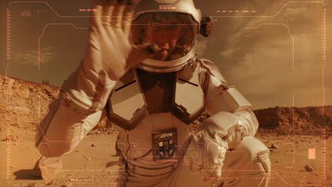 astronauta en marte