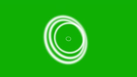 atomic orbits motion graphics with green screen background