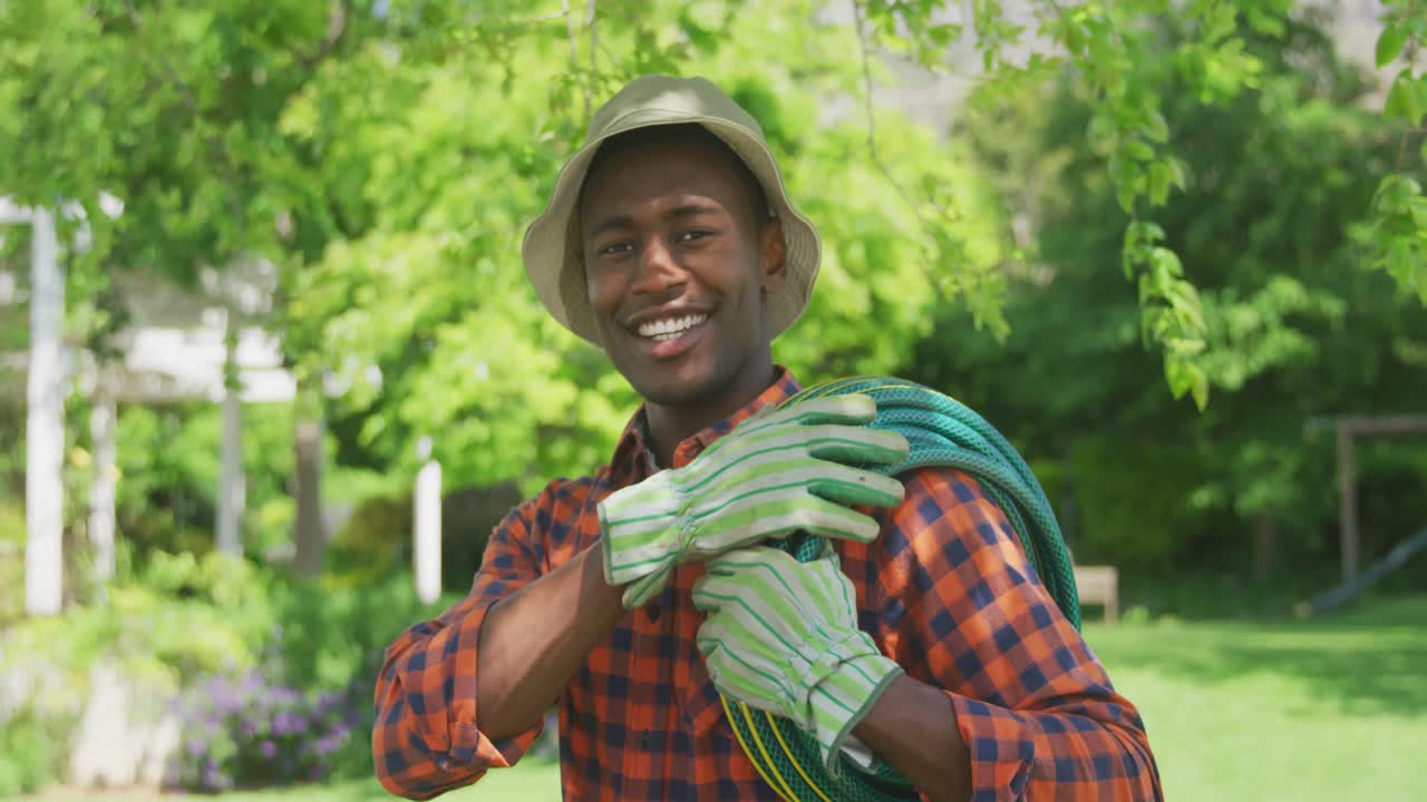 Man gardening