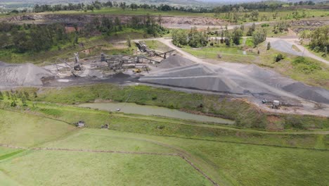 vista aérea de una explotación de cantera