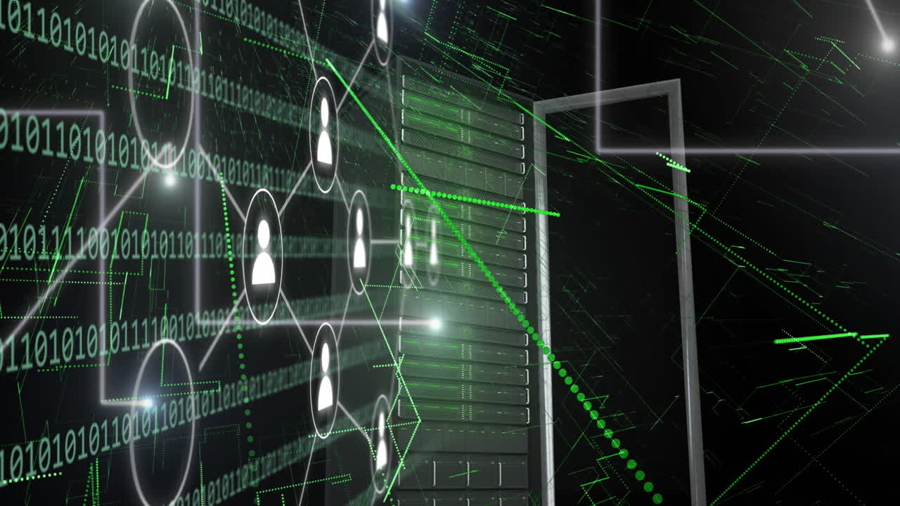 서버와 바이너리 코딩을 통해 미디어 아이콘과 스 ⁇ 의 애니메이션