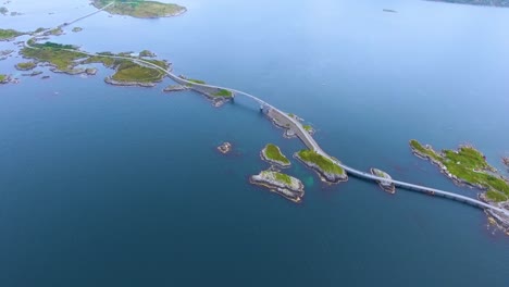 atlantic ocean road aerial footage norway