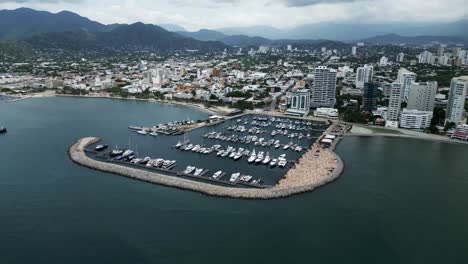 Foto-De-Drone-De-Santa-Marta,-Colombia