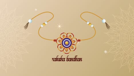raksha bandhan celebrando las letras con la pulsera
