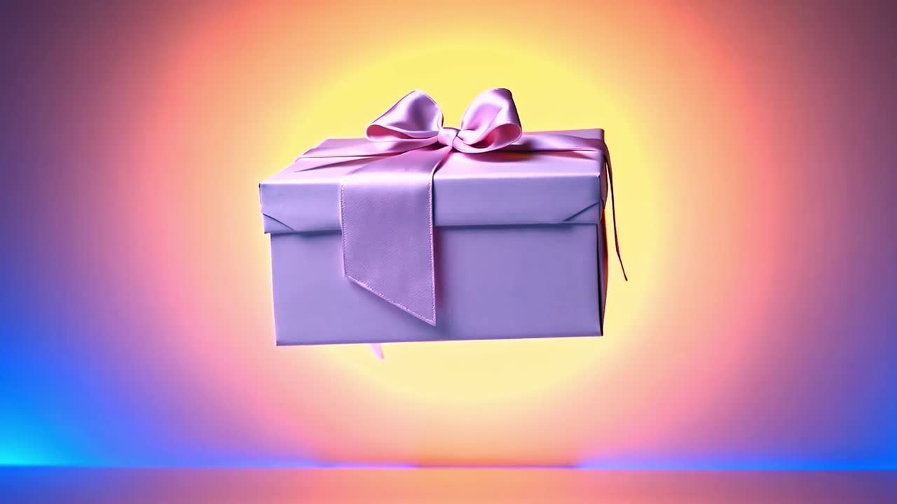 A beautiful gift box with a bow