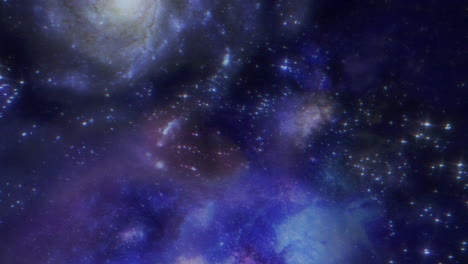 la asombrosa galaxia espacial en 4k cg