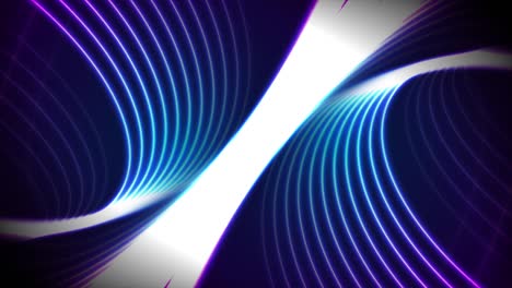 líneas onduladas de neón ultravioleta azul fondo de movimiento abstracto