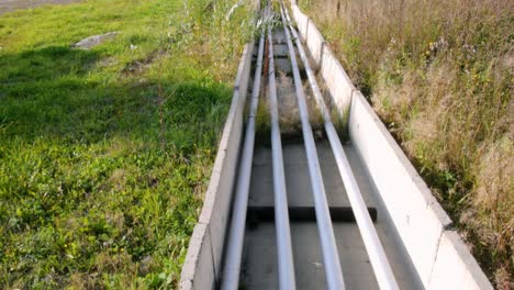 industrial pipeline system at a fuel depot