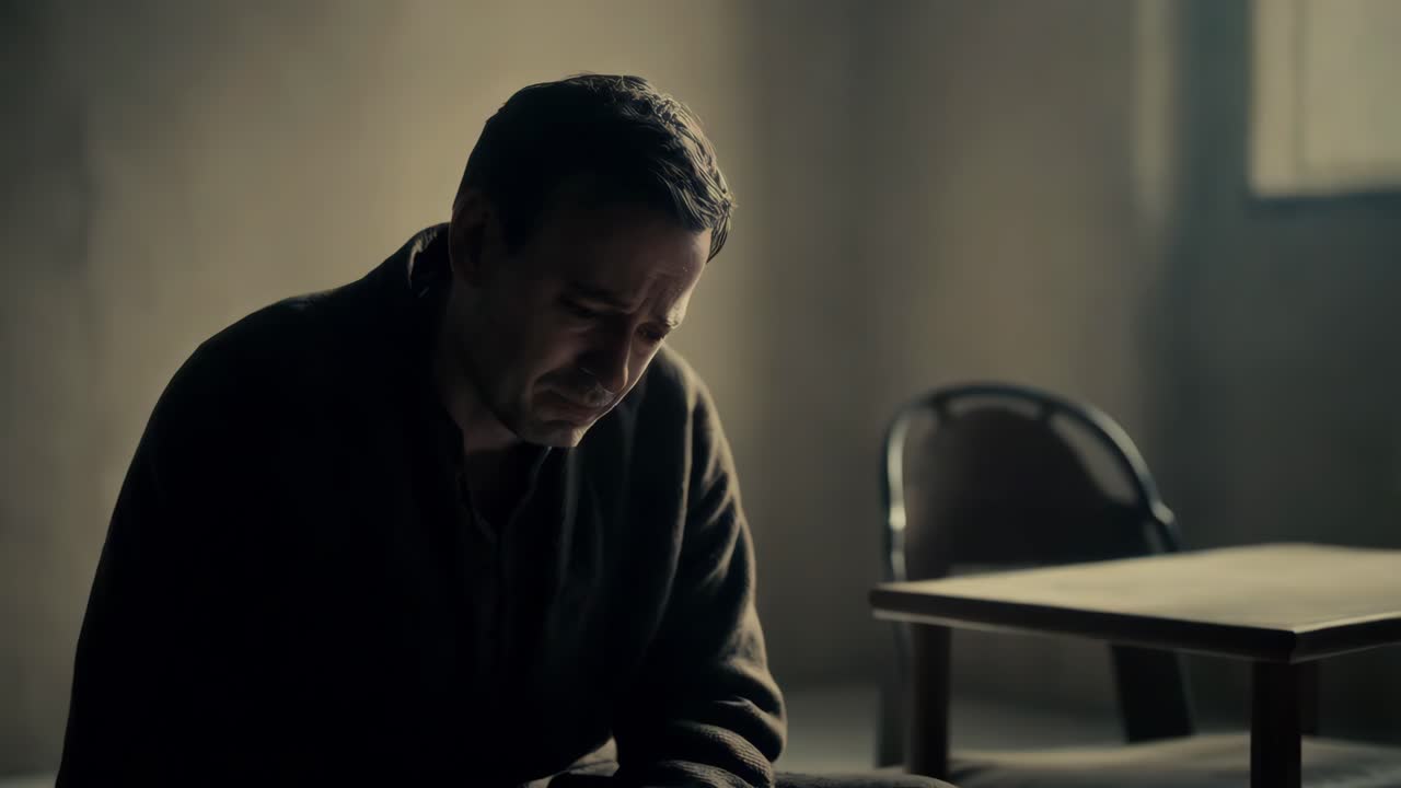 Sad Man in a Room