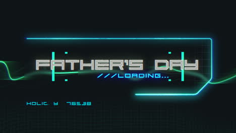 Fathers-Day-on-computer-screen-with-HUD-elements-in-galaxy