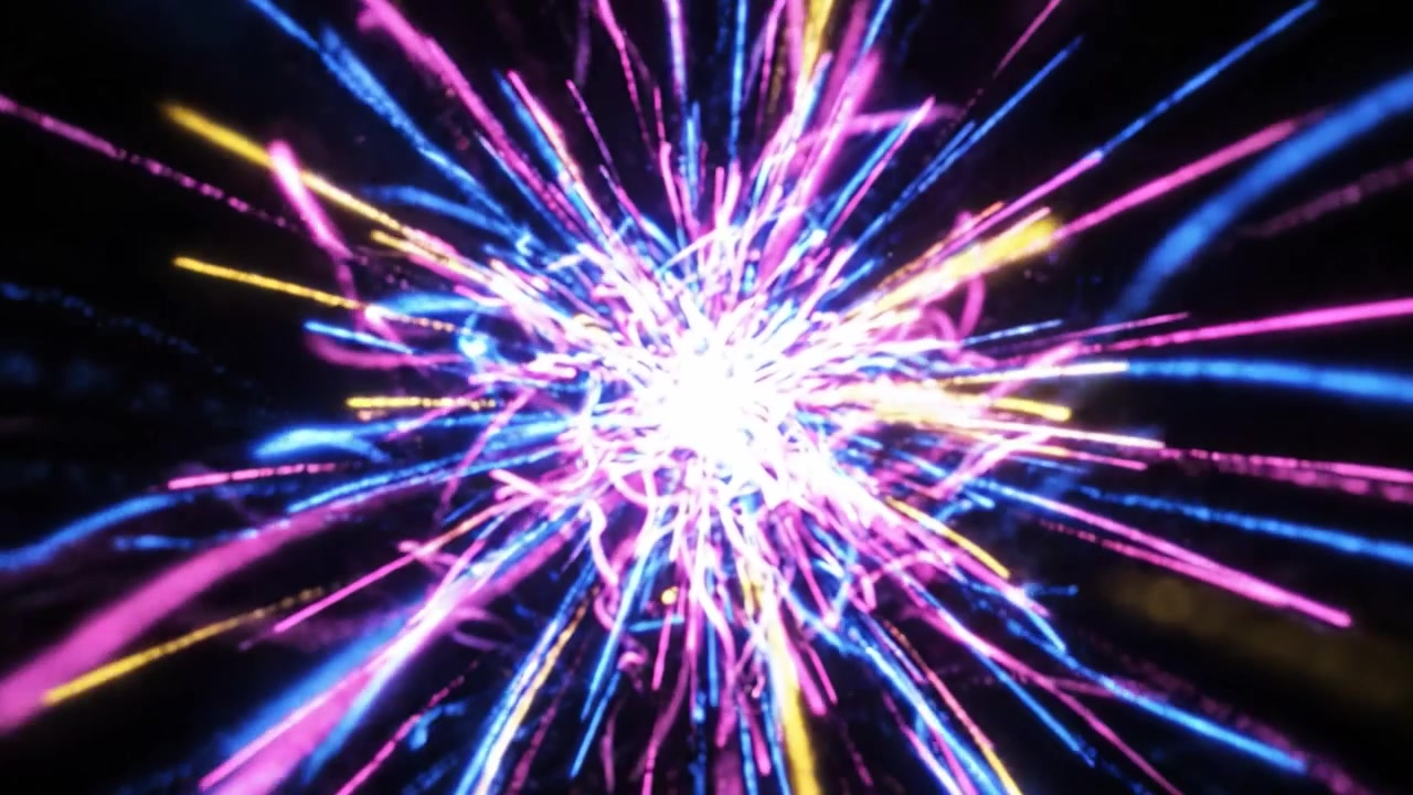 En betagende visuel rejse gennem den kosmiske afgrund, der udforsker rummets dybder med dynamiske bevægelser og levende lysglimt, og fængsler beskueren i en fascinerende oplevelse