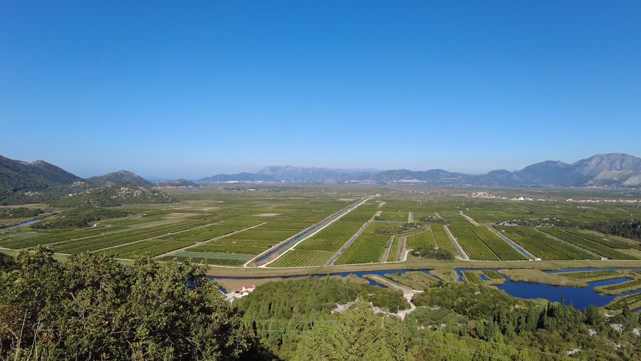 The fertile Neretva Valley in the Dalmatia region of Croatia, Europe