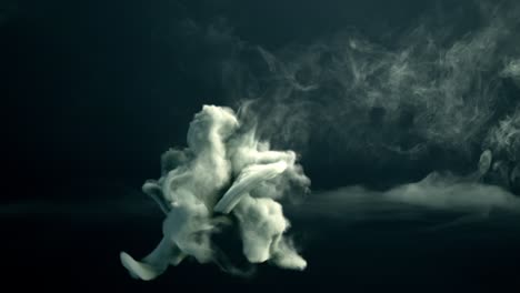 abstract smoke figure