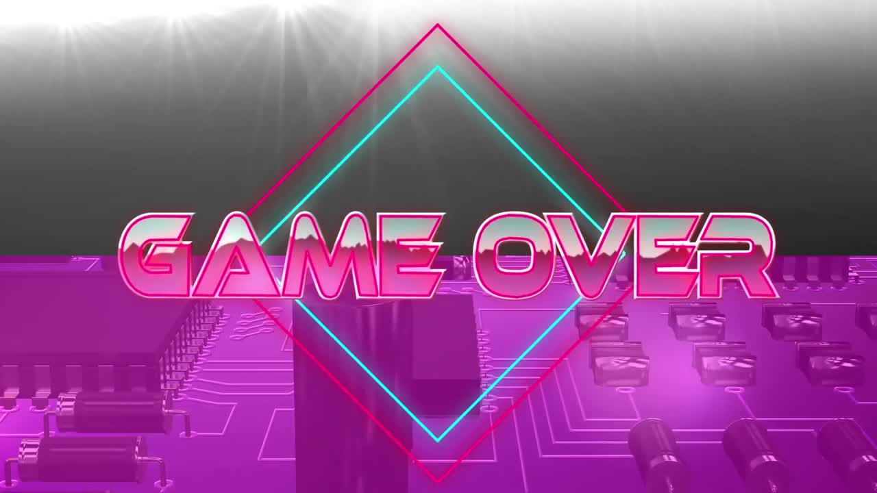 게임의 애니메이션, 기하학적 모양과 프로세서 코어에 대한 텍스트