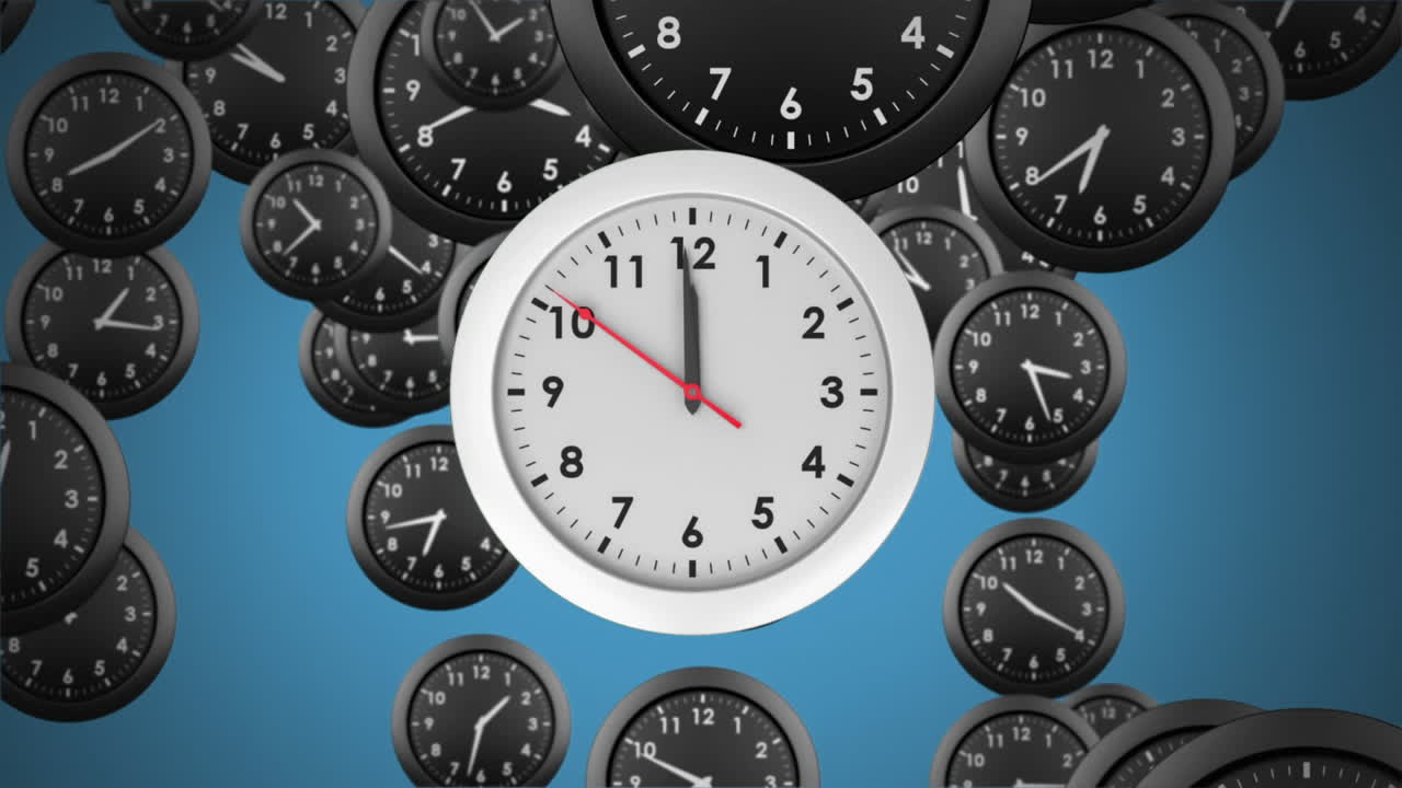 애니메이션 시계