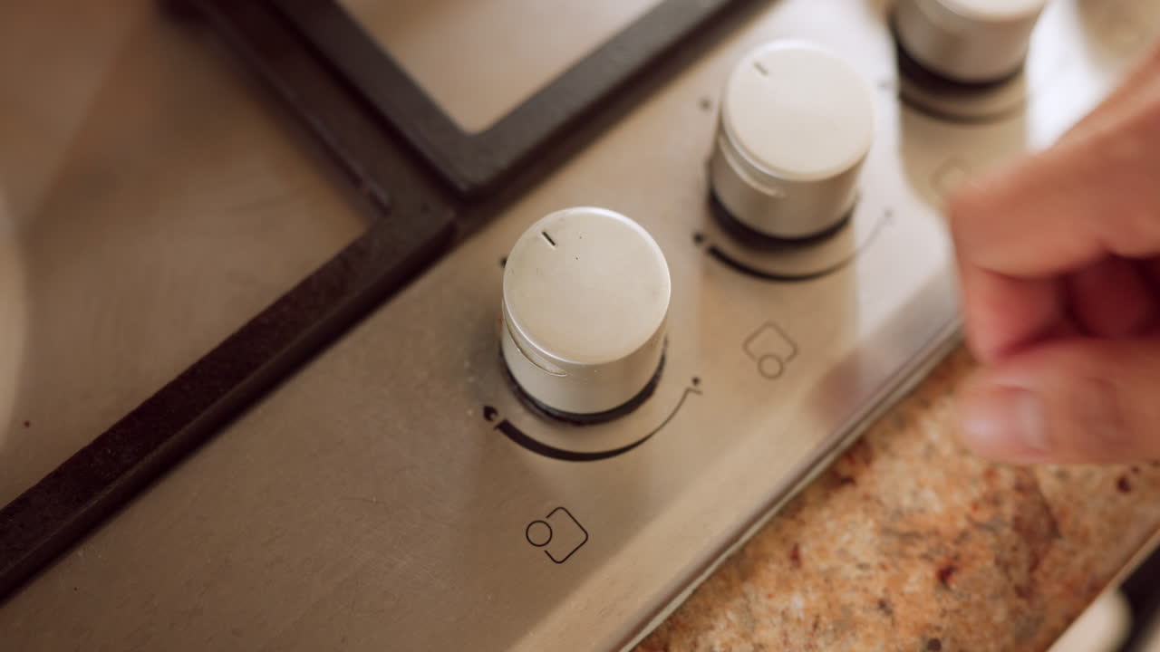 estufa eléctrica, botón de cocina