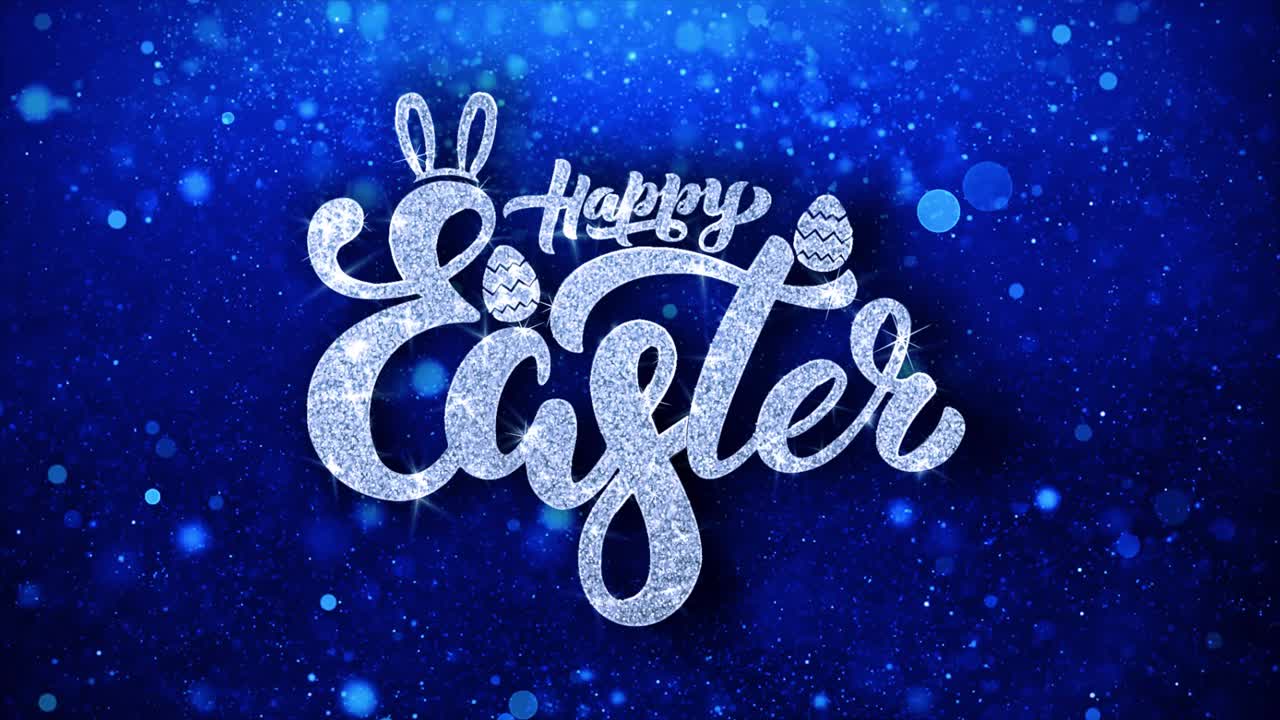 Happy Easter Glitter Graphic Design