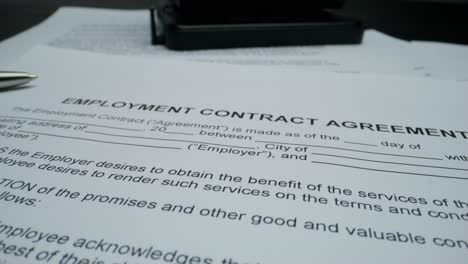 formulario del contrato de trabajo