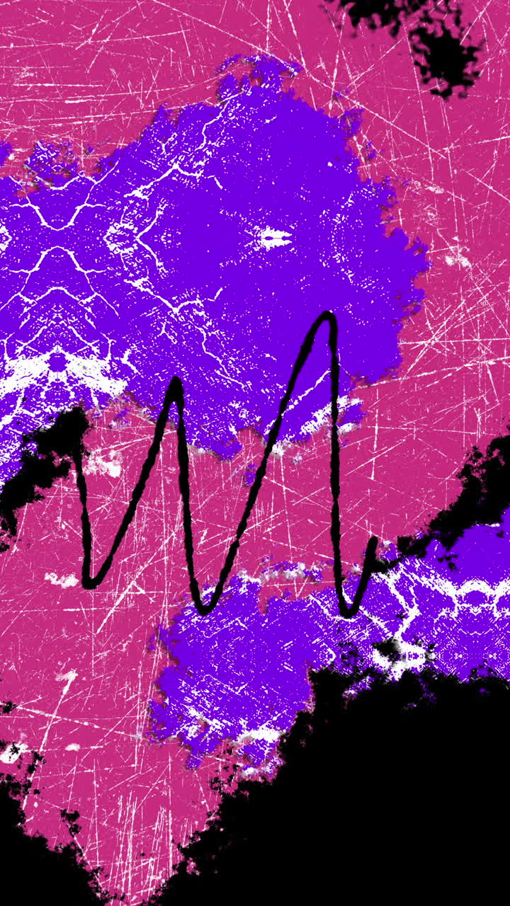 Dynamic Abstract Grunge Texture Reveal with Pink and Purple