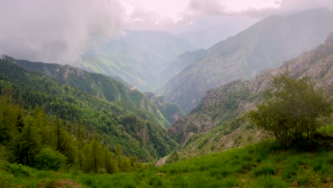 mountain toraggio in liguria . timelapse