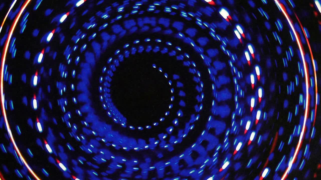 Warp Speed Spiral Animation Background
