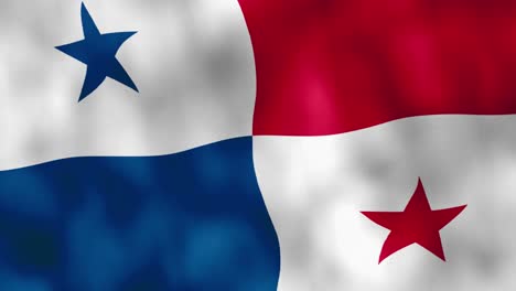 panamanian flag waving in the wind