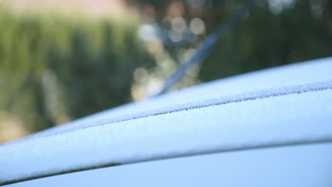 Icy-macro-close-up-on-a-bright-white-frosty-surface-outside-in-winter