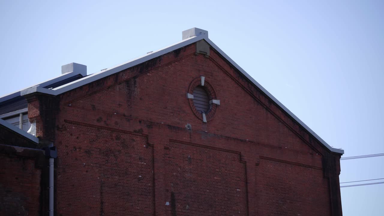 The North Side of Handa Red Brick Building in Aichi Prefecture Japan