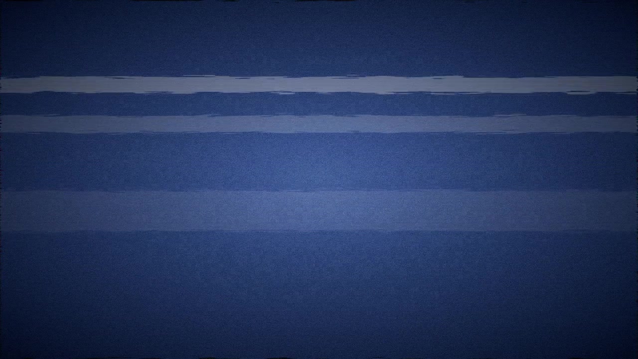 Analog Video Glitch Effect with Horizontal Interference Lines