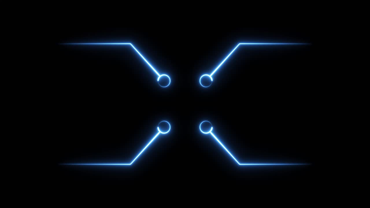 Abstract Futuristic Neon Technology