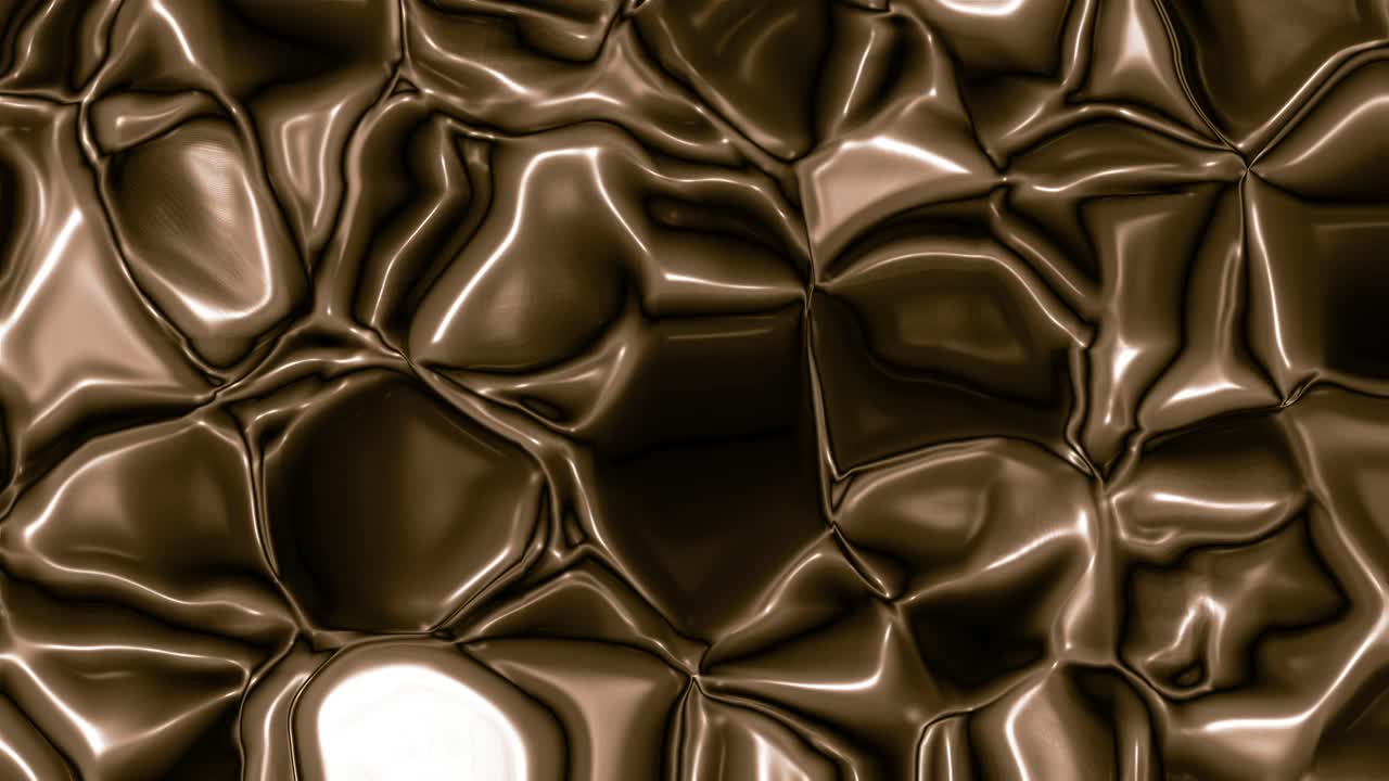 Sfondo astratto di superficie liquida marrone metallizzata fluida