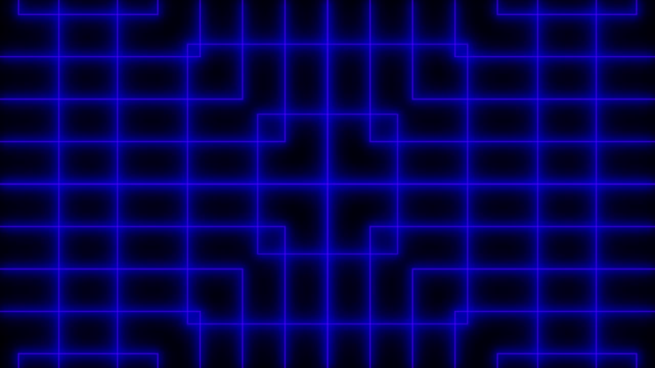 Geometric pattern black background color animation