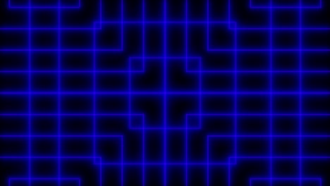 geometric pattern black background color animation