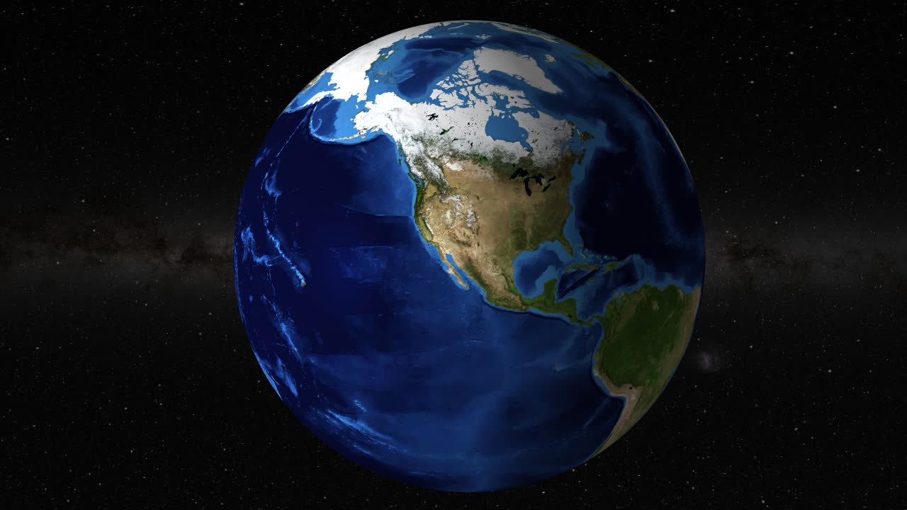 Gradual close-up of Arizona from a global view