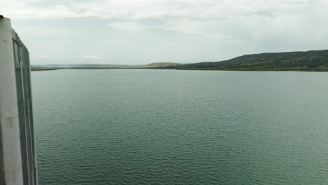 dali mta lake reservoir and desolate control tower and bridge, georgia