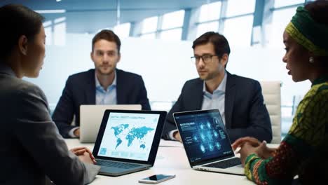 business meeting on digital identity and blockchain
