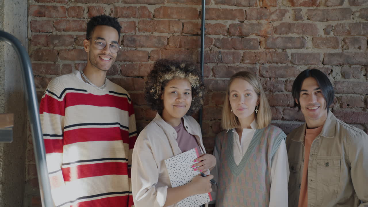 Group of Diverse Young Adults Posing