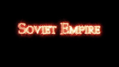 soviet empire written with fire. loop