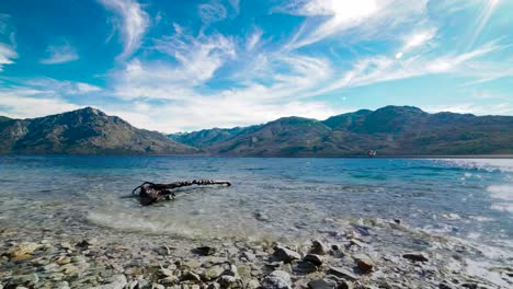 Time-lapse-Del-Lago-Epuyen,-Provincia-De-Chubut,-Argentina,-Plano-General