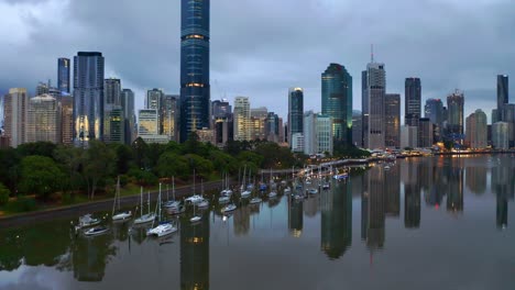 brisbane party cruises at the calm river and arise skytower at central business district in qld, australia