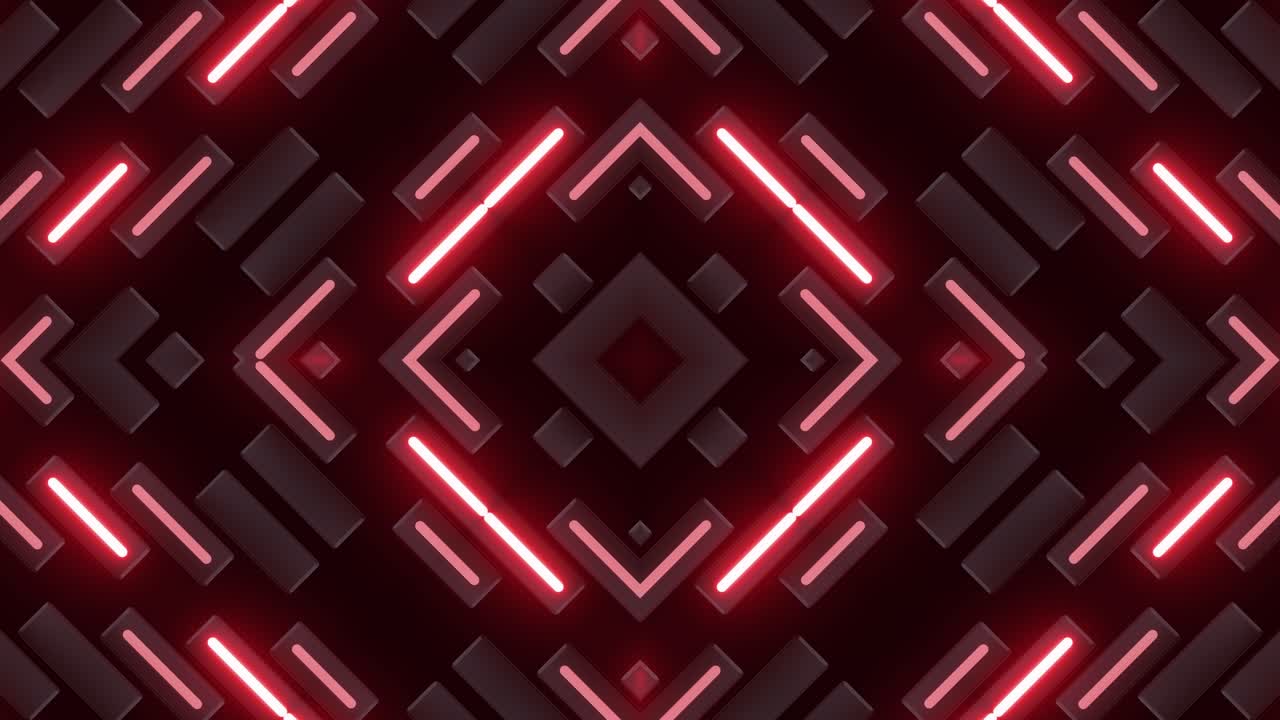 Modello geometrico astratto al neon