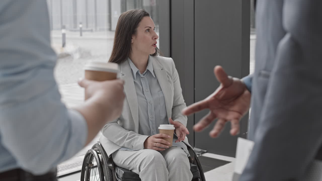 Businesspeople Having Conversation