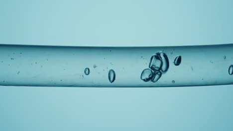 bubbles in a tube