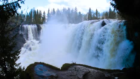 ristafallet waterfall in the western part of jamtland is listed as one of the most beautiful waterfalls in sweden.