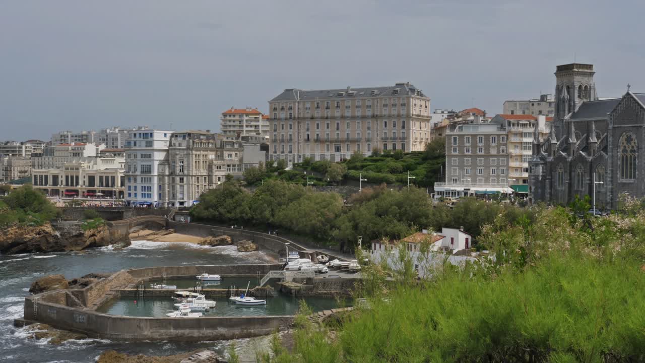 비아리츠, 옛 항구와 세인트 유게니 교회, 바스크 지방, 프랑스