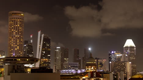 singapore central business district skyline